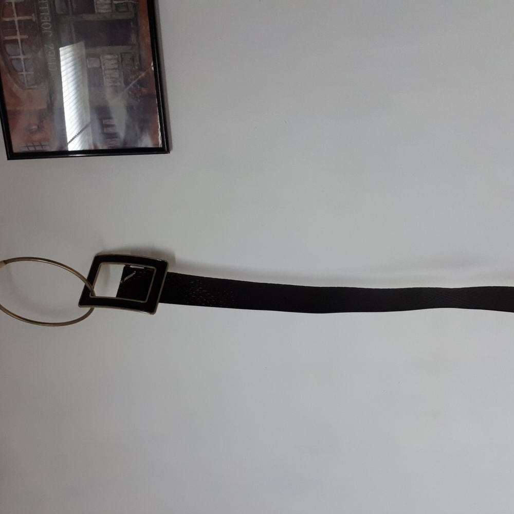 Dark Brown Belt, patterned. Back is beige.